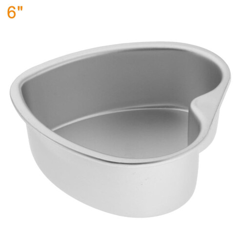 Hjerteformet aftagelig bund i aluminiumslegering kageform til bageform