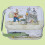 Vintage Rabbit Pattern Candy Box - Portable, Sealed with Handle, Multi-functional Gift Tin for Easter, Holiday Cookies (Compatible with SUSUchens) 4