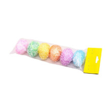Décorations de Noël d'intérieur, œuf décoratif, lot de 6