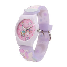 Orologio per bambini con simpatico gatto Kt, ideale per ragazzi e ragazze, con display digitale e flash colorato, taglia unica D9E.