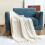 Knitted Blanket Shawl 127*176cm Solid Color Sofa Bed Wool Blanket - 1 Pack 2