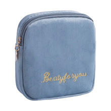 Multifunctional Flannel Storage Bag for Earphones, Banknotes, Sanitary Napkins - Portable Clutch Pouch Compatible with Daily Essentials