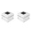 Ηλιακά φώτα Kcavykas2Pack για εξωτερικούς χώρους, IP55, ηλιακά φώτα περίφραξης για 2