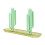 Jacenvly Bathroom Decor Clearance Πλενόμενη βάση οργάνωσης chopstick για κάκτους, συμβατή με ράφια 3