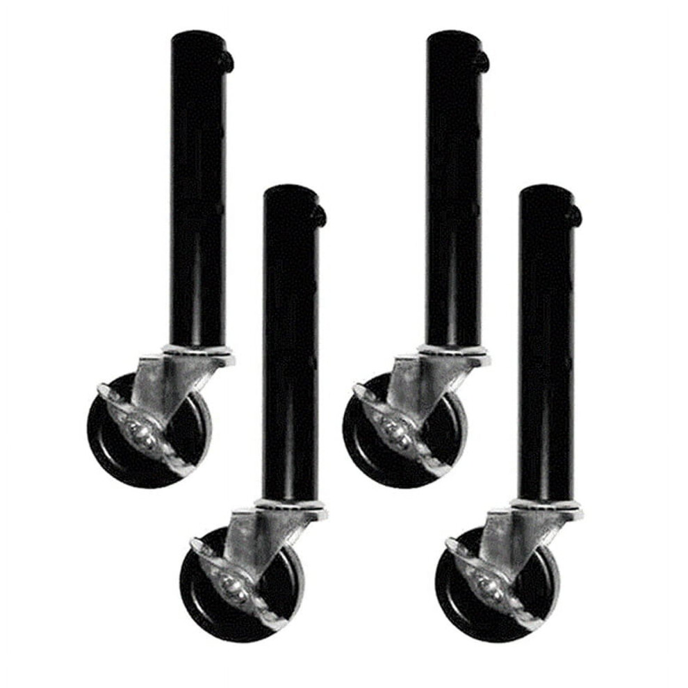 Table Leg Extension For Castors - Pack Of 4 Risers With Wheels For Straight And Curved Legs 27Cm 9048212870623