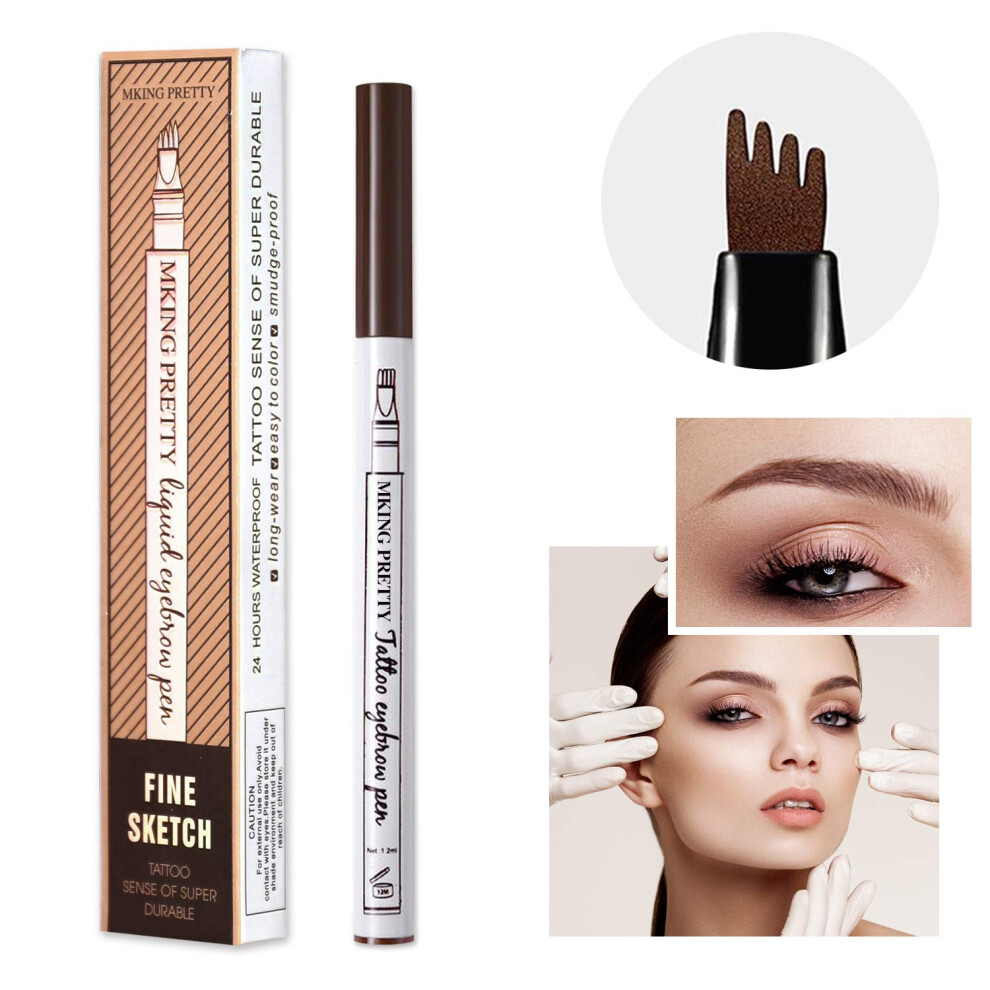 Waterproof Eyebrow Tattoo Pen with Precision Tip for Natural Hairlike Strokes, LongLasting Wear