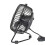 USB-Fan Metal Desktop Fan USB Powered with Switch - Black. 2