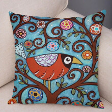 Fețe de pernă bumbac lenjerie Home Decor dormitor Retro Country culoare urbană canapea pernă acoperi mașina desen animat casă față de pernă