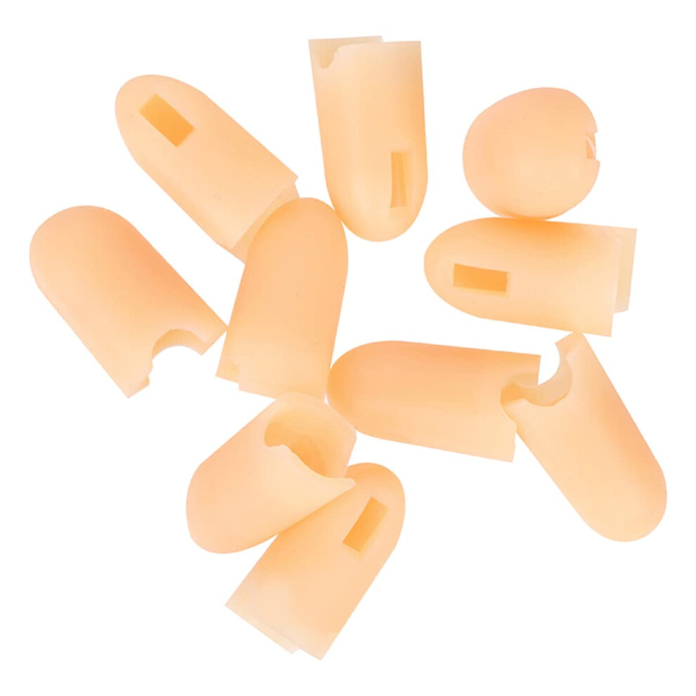 10Pcs Nail Practice Finger Covers Protects Fresh Polish Reusable Fingertip Sleeves for Manicure Training