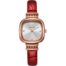 Ceas elegant minimalist la modă cu curea cadran pentru femei cu cuarț din piele cadou ceas de mână pentru femei