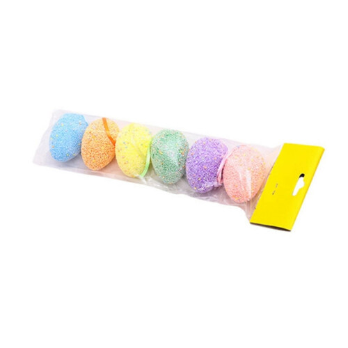 Décorations de Noël d'intérieur, œuf décoratif, lot de 6 1