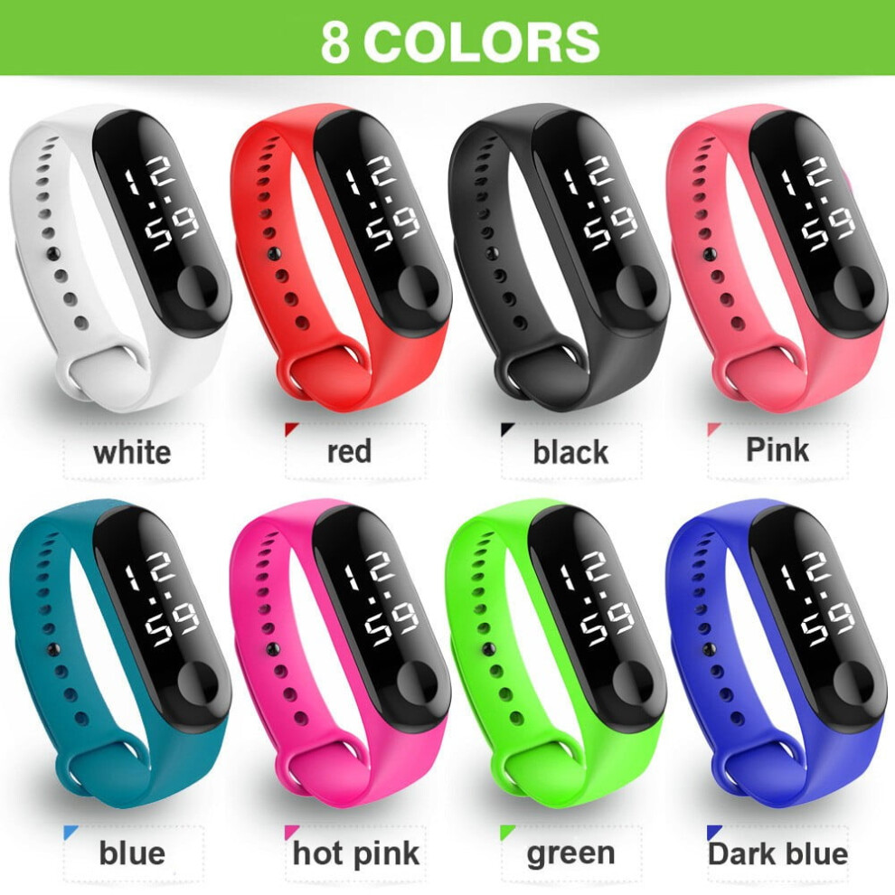 Jacenvly 2024 New Smart Watch Clearance Fashion Digital Led Sports Watch Unisex Silicone Band Wrist Watches Men Women Watch Batteries Blue 9048212919445