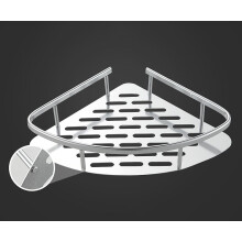 Étagère d'angle sans perçage pour salle de bain, support de rangement pour douche, organisateur de toilettes, accessoires de salle de bain,