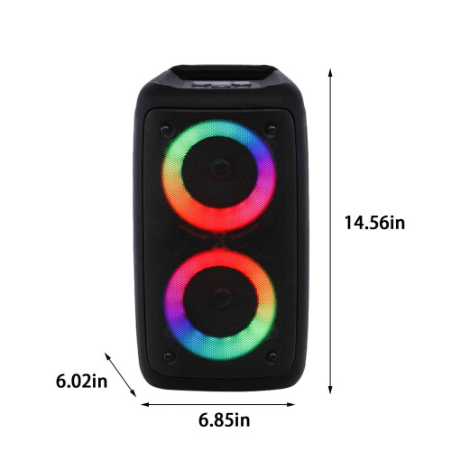 Έκπτωση έως 70%: Στερεοφωνικό Karymi Karaoke, Φορητό ηχείο Bluetooth με 1 ασύρματο μικρόφωνο, 2