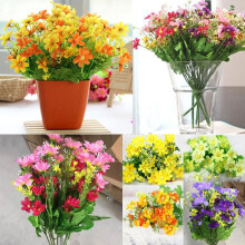 ZOELNIC4PCS28Heads Chrysanthemen-Kunstseidenblumen, künstliche Gänseblümchen-Blumenstrauß für Zuhause, Hotel, Braut- und Hochzeitsdekoration