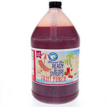 Fruit Punch Ready to Use Gallon (128 Fl. Oz) Hawaiian Snow Cone Flavors Syrup - Shaved Ice, 100% Pure Cane Sugar