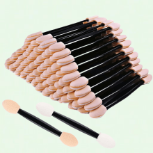 200 PCS 3 Inch Disposable Eyeshadow Brushes, Sponge Makeup Applicators Dual Sides