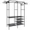 Clothes Hanger Rack / Coat Rack with Shelves - 170cm Black 6