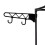Clothes Hanger Rack / Coat Rack with Shelves - 170cm Black 8