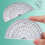 Bilqis Compass Geometry Tool 7-Piece Math Kit with Ruler, Protractor, Compass, Pencil, Eraser & Case – School Drafting Set 5