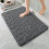 Πατάκι μπάνιου JeashCHAT Memory Foam 20"x32" Σκούρο γκρι - Ανάγλυφο, αντιολισθητικό, 2