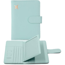 Passport Holder,Passport Holder Card Slots,Cute Passport cover for Women/Men,Waterproof Rfid Blocking Travel Wallet (Moss green New)