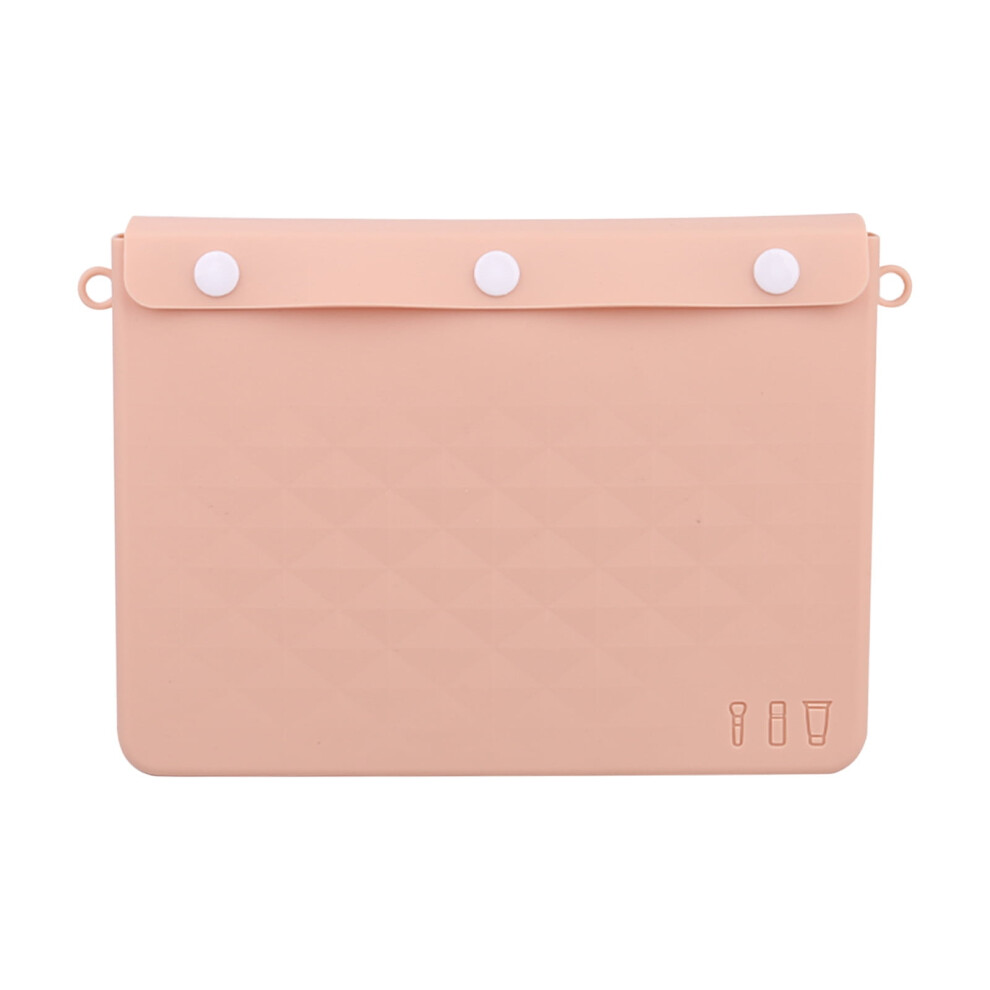 Clearance 50% Off! ZKCCNUK Multi-function Silicone Toiletries Storage Bag, Large Capacity Travel Makeup Brush Organizer, Portable & Compact â