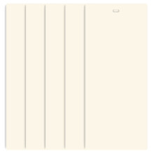 3.5" x 82.5" Ivory Vertical Blind Replacement Slats