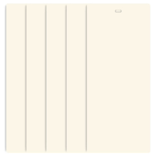 3.5" x 82.5" Ivory Vertical Blind Replacement Slats