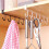 FAGINEY Durable Shelf Hanging Hooks, Iron Black, 2.56"W 4