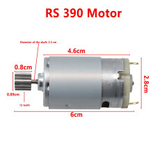 Motores para carrinho elétrico infantil 550Rs390Rs380 12V6V Dl555 24V10 dentes1cm