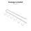 FAGINEY Durable Shelf Hanging Hooks, Iron Black, 2.56"W 5