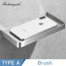 Falangshi bathroom shelf phone storage rack shelves stainless steel wall mount shower basket holder phone holder wb8015