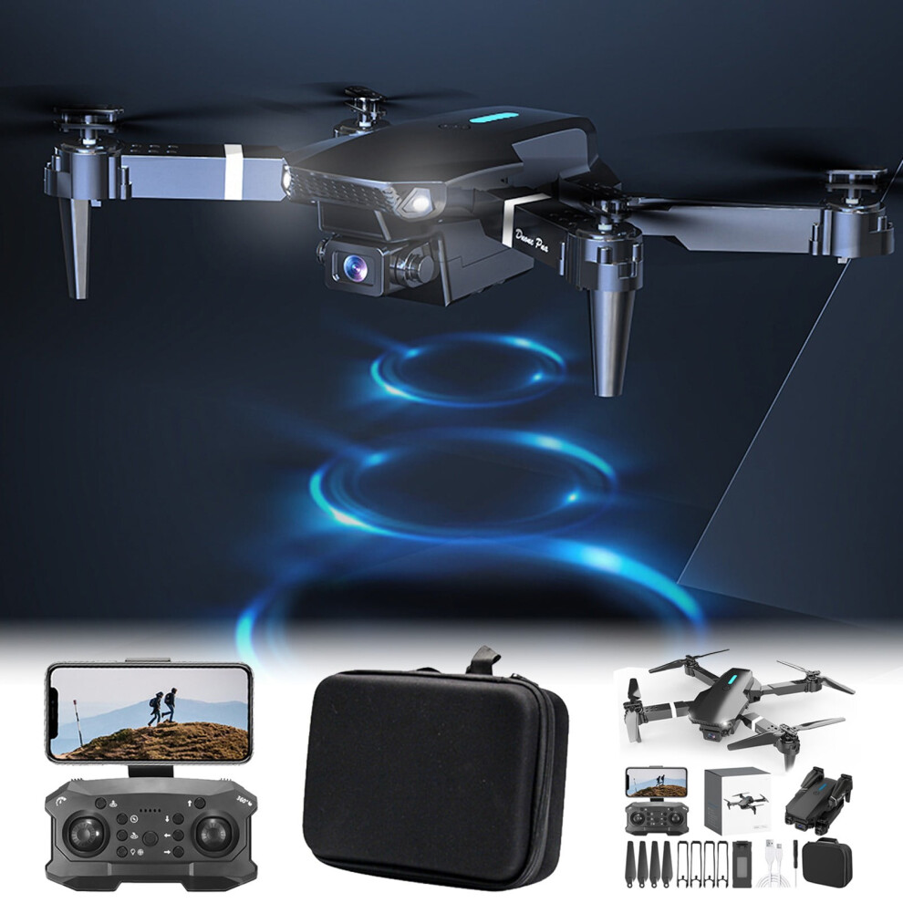 Vankin 1080P Hd Fpv Drone With Altitude Hold, Headless Mode, Trajectory Flight, 4Ch Quadcopter For 14+, Black/Gray 9191629594122