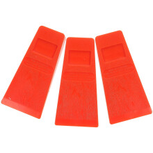 Conjunto de 3 cunhas para corte de madeira, ferramenta para abate de árvores com motosserra elétrica.