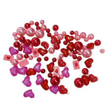 Valentijnsdag vaasvulling decoraties - Levendige kleuren, herbruikbare drijvende kralen in de vorm van een hartje, vaasvulling, feestaccessoires