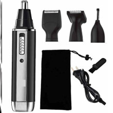 Nesehårtrimmer for menn, 4-i-1 USB oppladbar øre-nesehårtrimmer