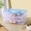 SUSUchens Egg Storage Box, 24Grids, Transparent, Dustproof with Lid & Handle, Stackable Fridge Tray, Compatible with SUSUchens, White, Single Layer 3