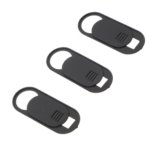 Lot de 3 caches d'objectif pour webcam en ABS