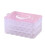 SUSUchens Egg Storage Box, 24Grids, Transparent, Dustproof with Lid & Handle, Stackable Fridge Tray, Compatible with SUSUchens, White, Single Layer 5