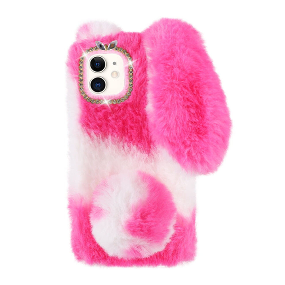 Mizh 1Pc Decorative Phone Case Plush Phone Shell Gift Compatible For Compatible With Iphone 11 9191629596980
