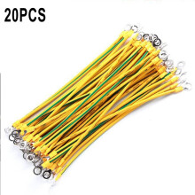 20PCS BVR Solar PV Ground Wire with Terminals 10/12/14 AWG Solar Ground Wire
