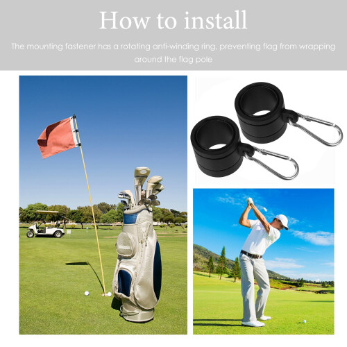 Flags Flag Pole Kit Flagpole Mounting Bracket Flag Clips for Flagpole Flag Pole Grommet Rings 1