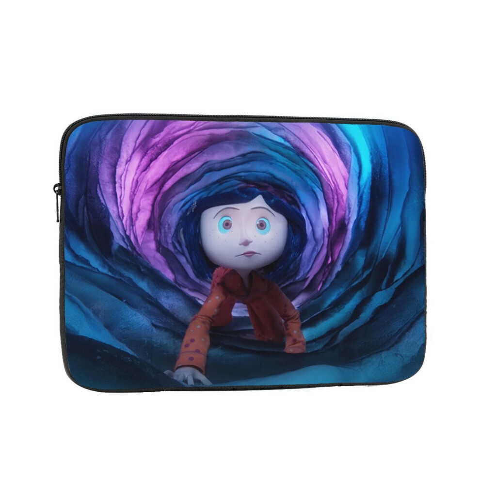 Coraline Laptop Case, Shockproof Protective Notebook Case With Accessory Pocket, Briefcase Carrying Cover,10 12 13 15 17 Inch Black 9418476326592