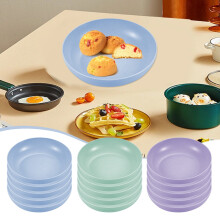 up to 60% off Gifts kcavykas 5PCS Dinner Plates - 5.7Inch, Dishwasher & Microwave Safe, Lightweight Reusable Plastic Plates, compatible with kitchen,