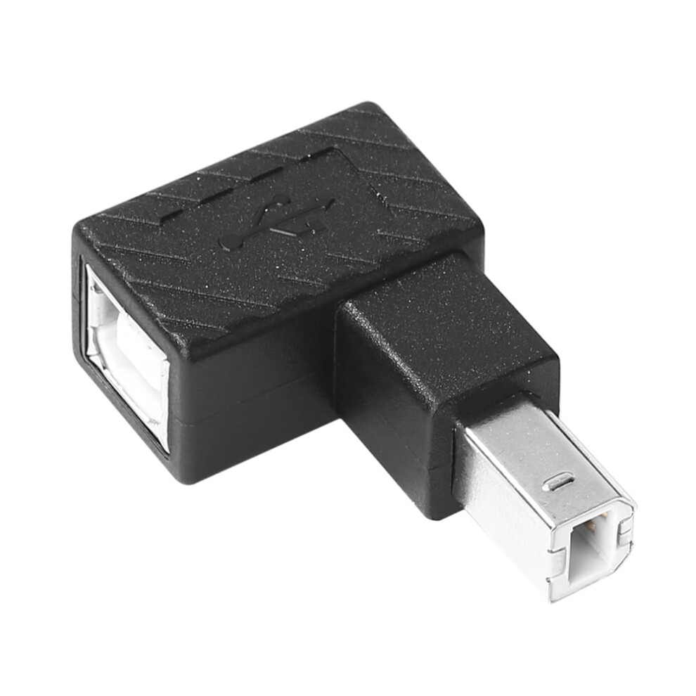Jixopn 90 Degree Right Angled Usb Type B Extension Plug Converter For Printer Scanner 9191629737536