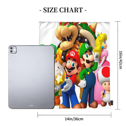 Τσάντες με κορδόνι Mario, αδιάβροχες αθλητικές σακούλες, σακίδιο πλάτης, 2