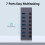 USB 3.0 splitter met 7 poorten, oplaad- en multi-interface hub met schakelaar 4
