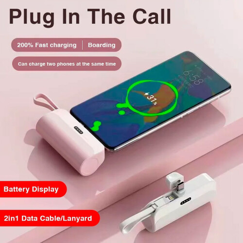 Ασύρματο power bank Capsule mini μεγάλης χωρητικότητας, εξωτερική μπαταρία έκτακτης 2