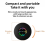 Caixa de som Bluetooth KDJ para chuveiro, portátil e à prova d'água IPX4 com ventosa e luz LED, compatível com celulares, tablets e computadores. 8